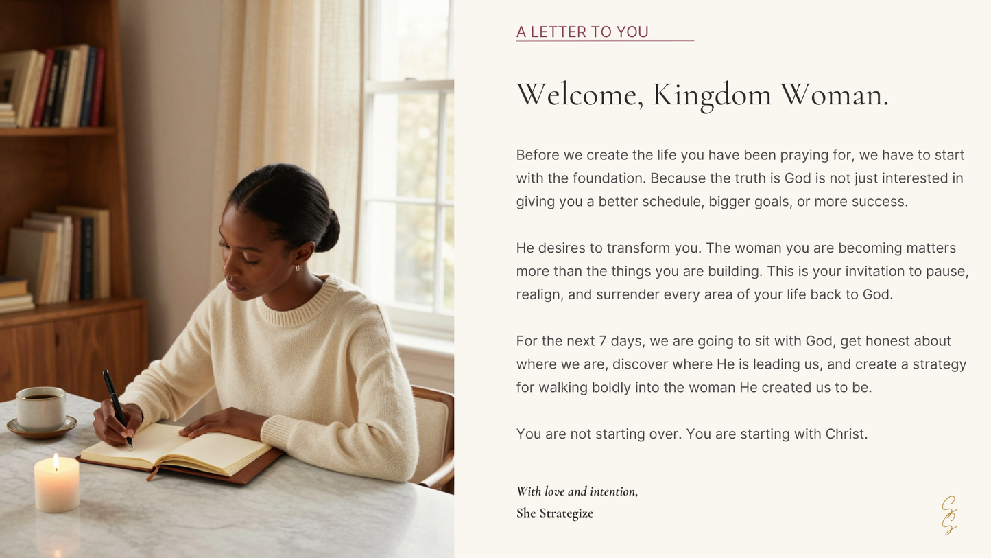 The Kingdom Woman Kickstart